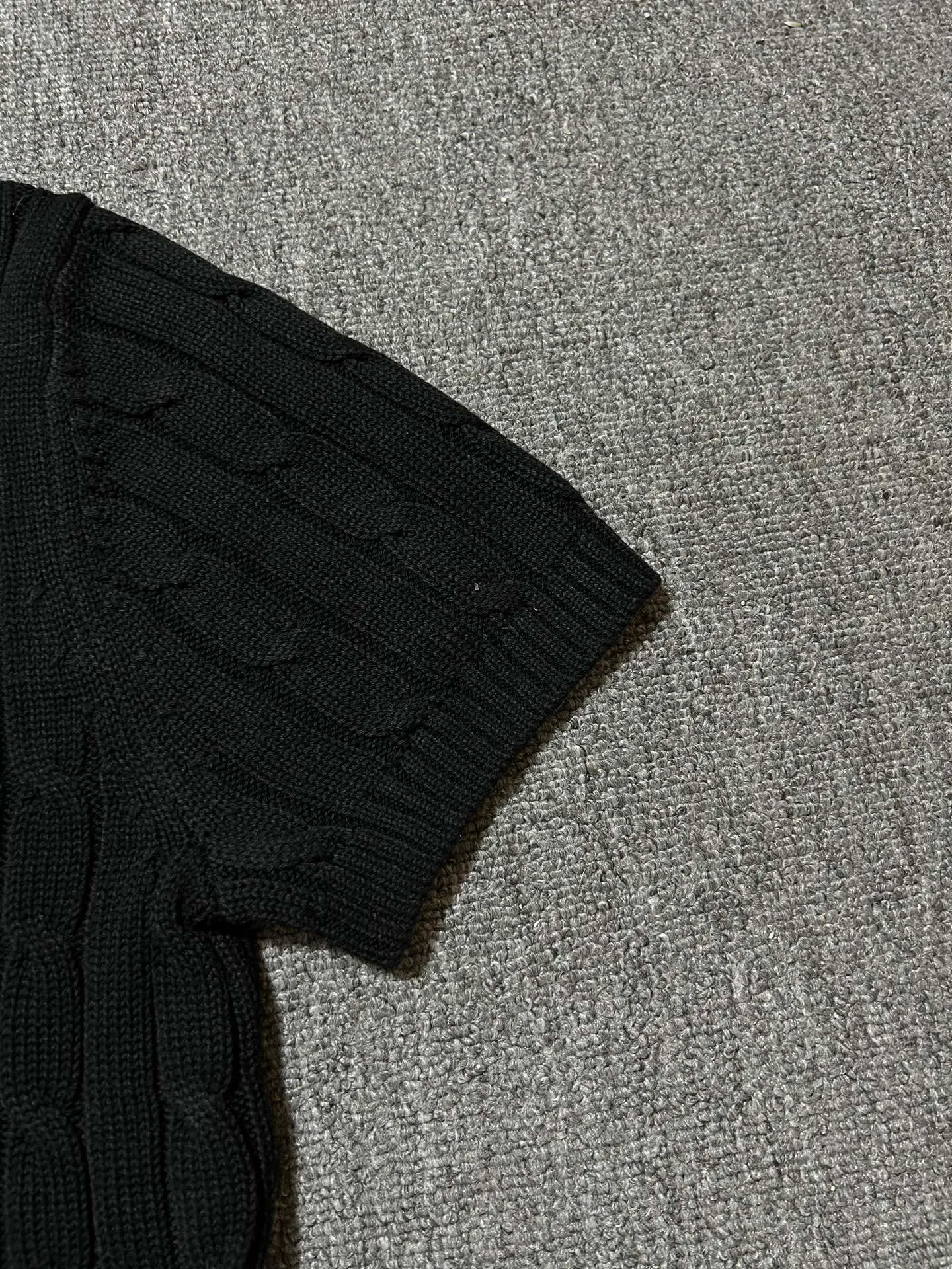 P160 Ralph Lauren round neck solid color pony embroidered logo cardigan knitted sweater Size: XS～L